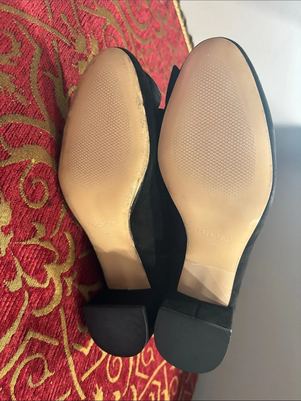 Zara Black Beaded Pointed Toe Ankle Booties